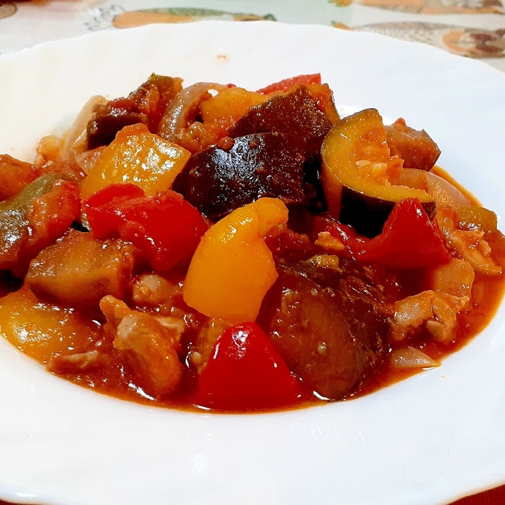 無水鍋で❗鶏肉のラタトゥイユ★夏の食事に優しい❗